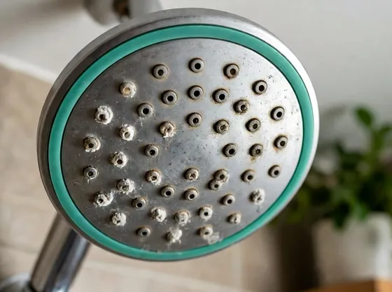 Soffione doccia con calcare