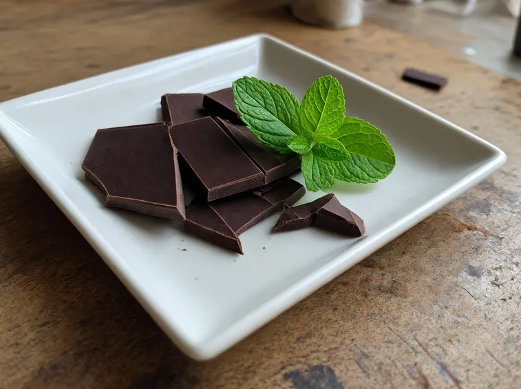 Cioccolato extrafondente con menta