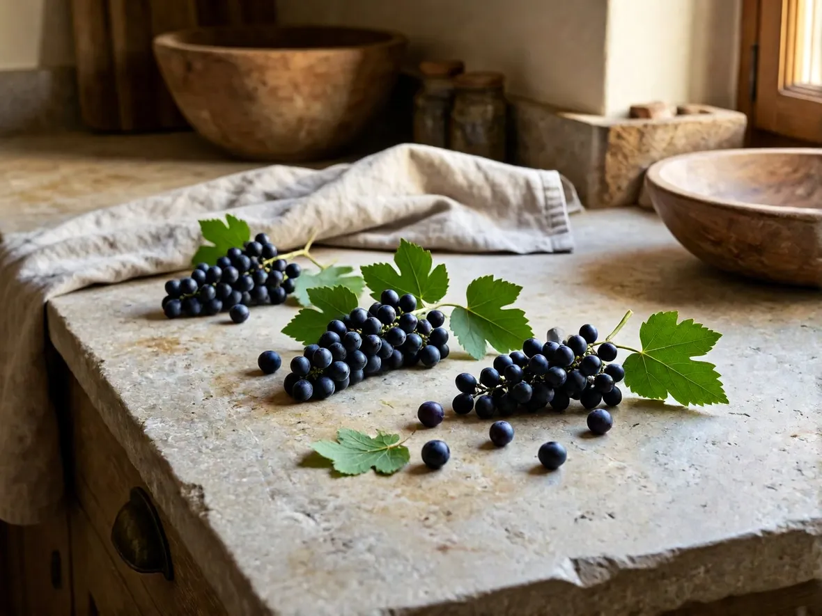 L'uva biologica giusta: canaiolo o sangiovese, con tutti i semi