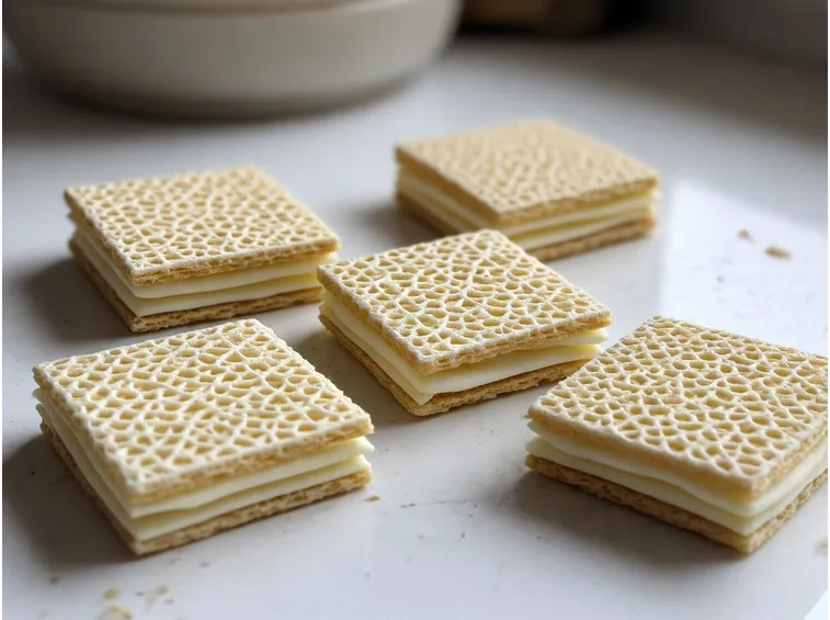 I wafer al limone e vaniglia sono molto calorici