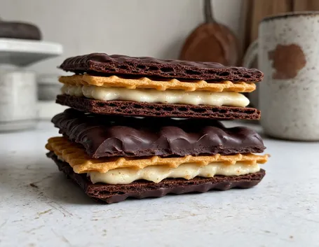 Wafers biologici al cioccolato