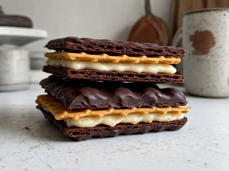 Wafers biologici al cioccolato