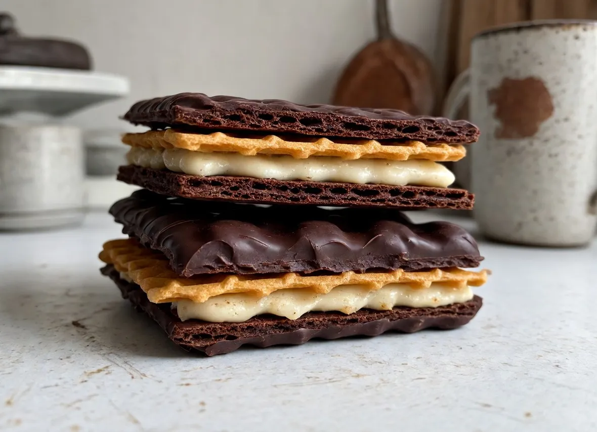 Wafers biologici al cioccolato