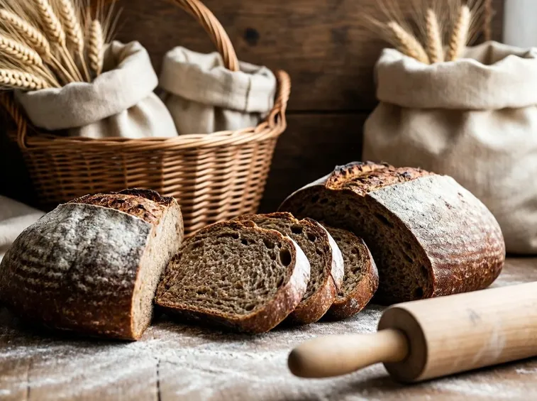 Pane preparato con farina bio 0 rinforzata