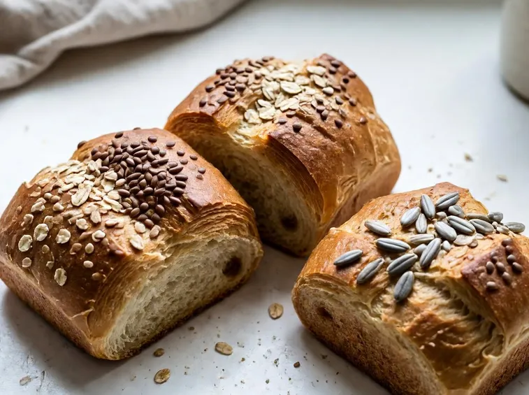 Brioches fresche di farro e cerali biologici