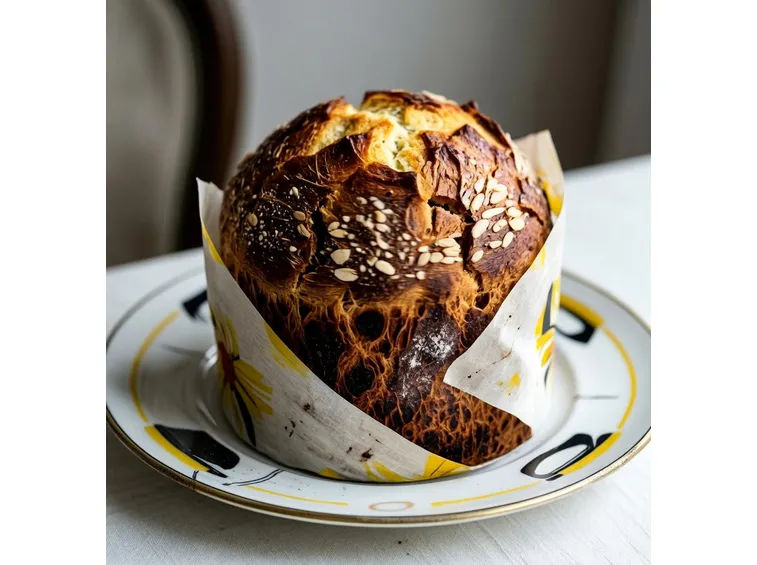 Panettone con farina di mandorle