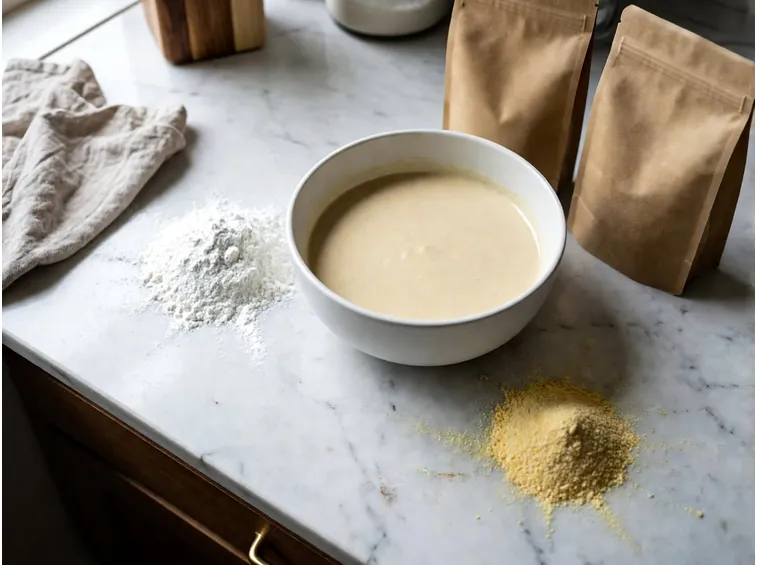 Le farine giuste per una pastella senza glutine che resta leggera
