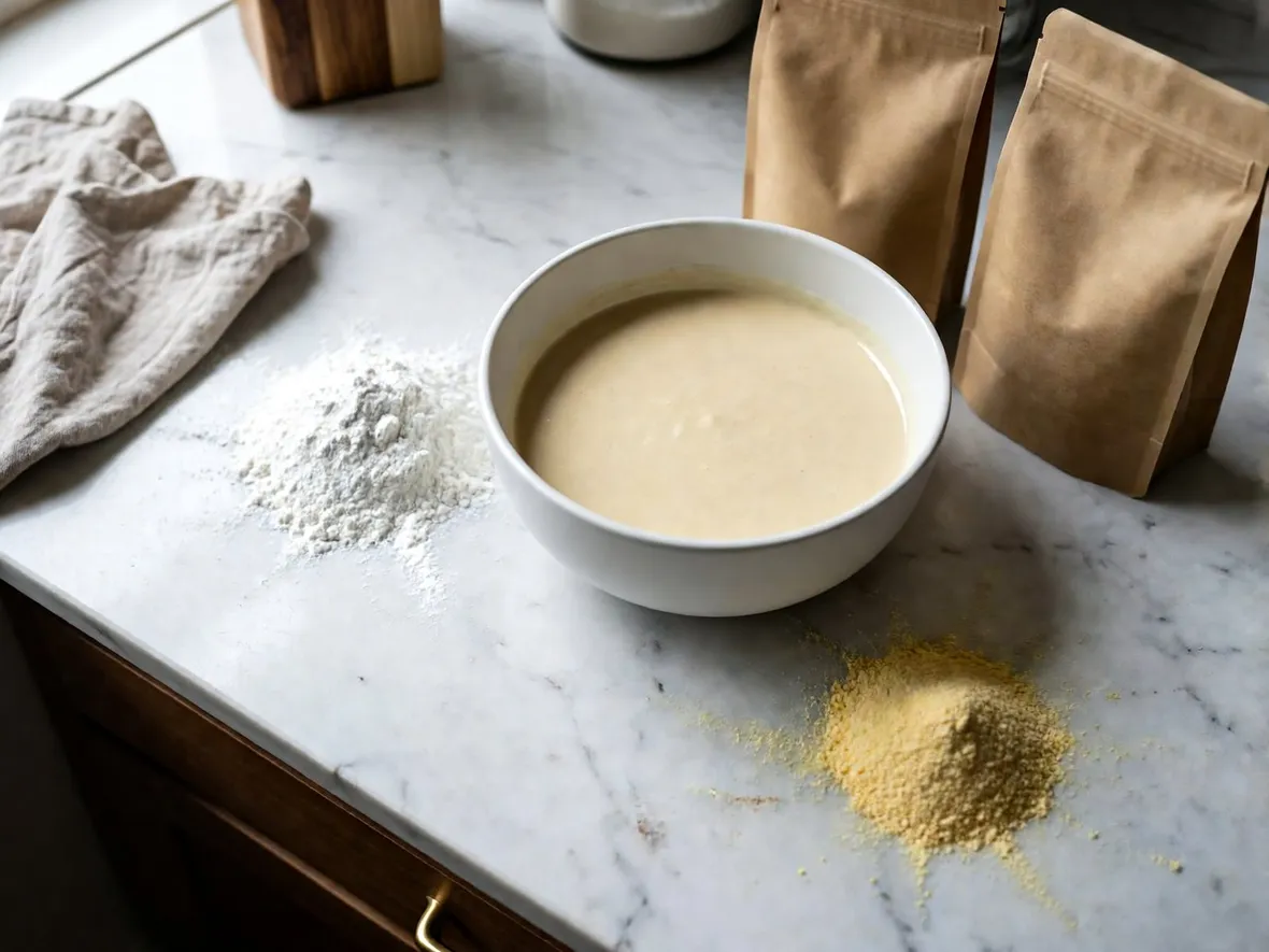 La pasta matta senza glutine: farine, xantano e riposo
