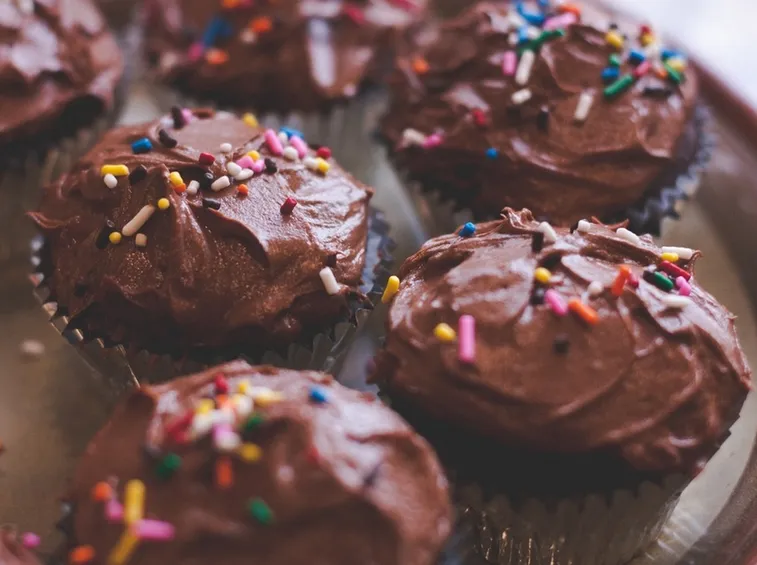 Muffin al cioccolato fuso