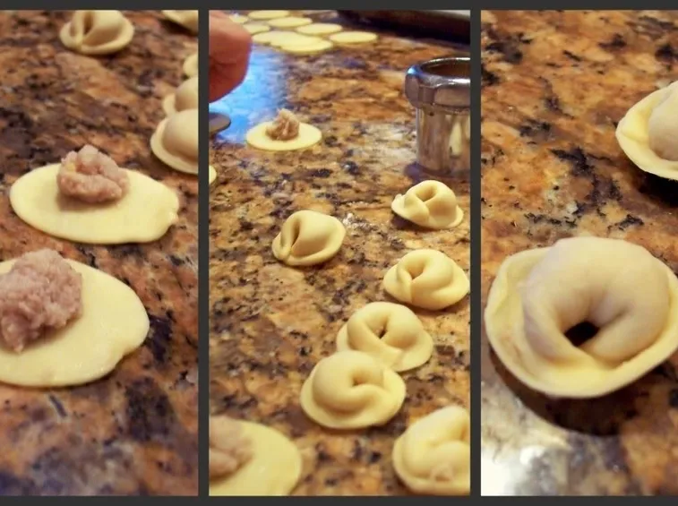 Preparazione cappelletti per celiaci