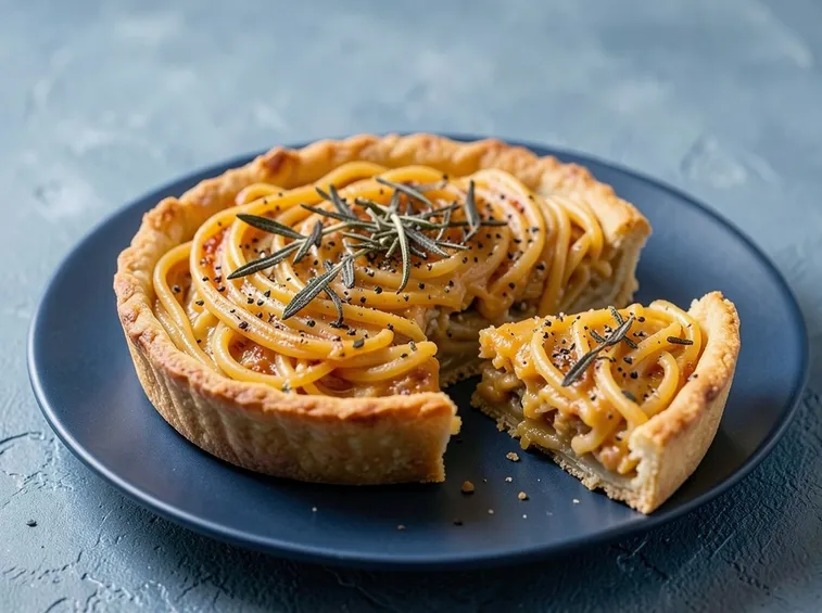 Torta salata di spaghetti