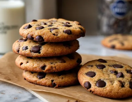 Biscotti con gocce di cioccolato