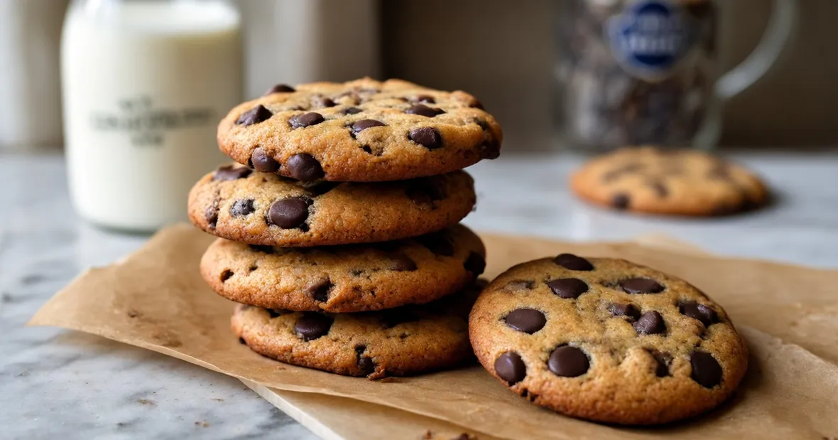 Biscotti con gocce di cioccolato
