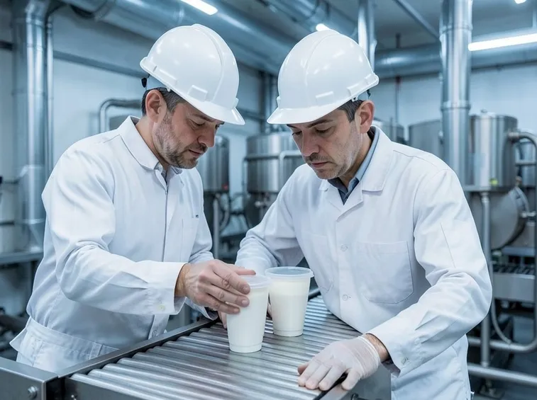 Yogurt prodotto industrialmente