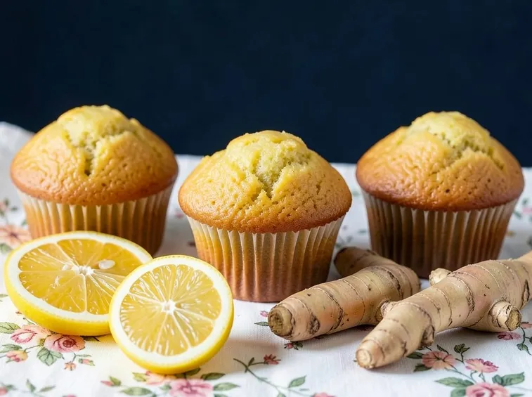Muffin al limone e zenzero