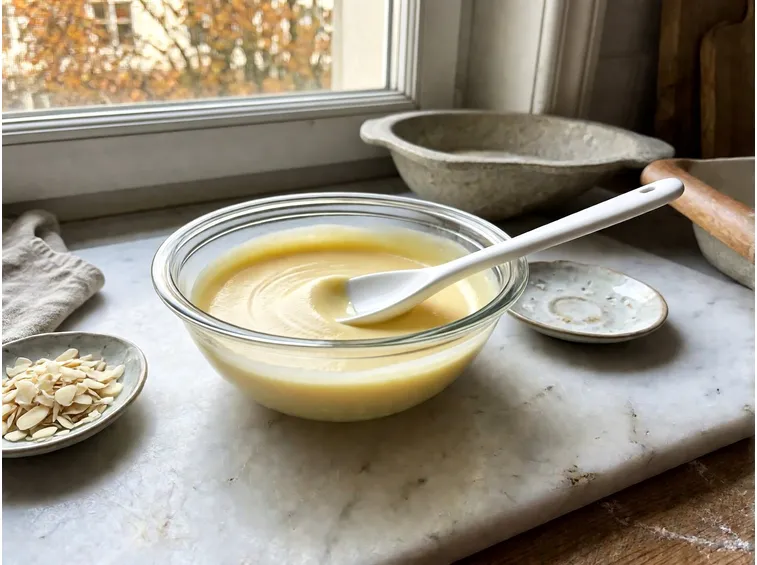 La crema frangipane alle mandorle: dosi e consistenza giusta