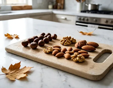 La frutta secca nuova dell'autunno e gli ingredienti davvero senza glutine