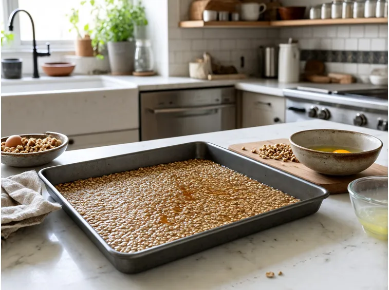 La versione al forno con avena, albumi e miele