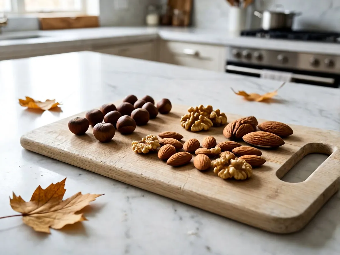 La frutta secca nuova dell'autunno e gli ingredienti davvero senza glutine