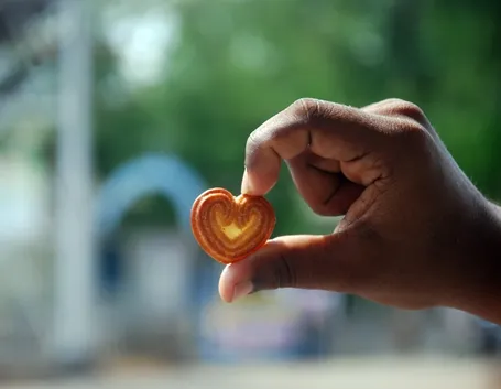 Biscotto a forma di cuore