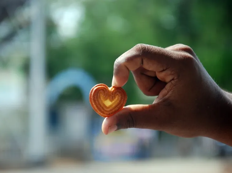 Biscotto a forma di cuore