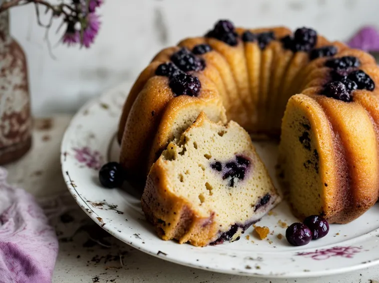 Ciambellone con mirtilli e ricotta