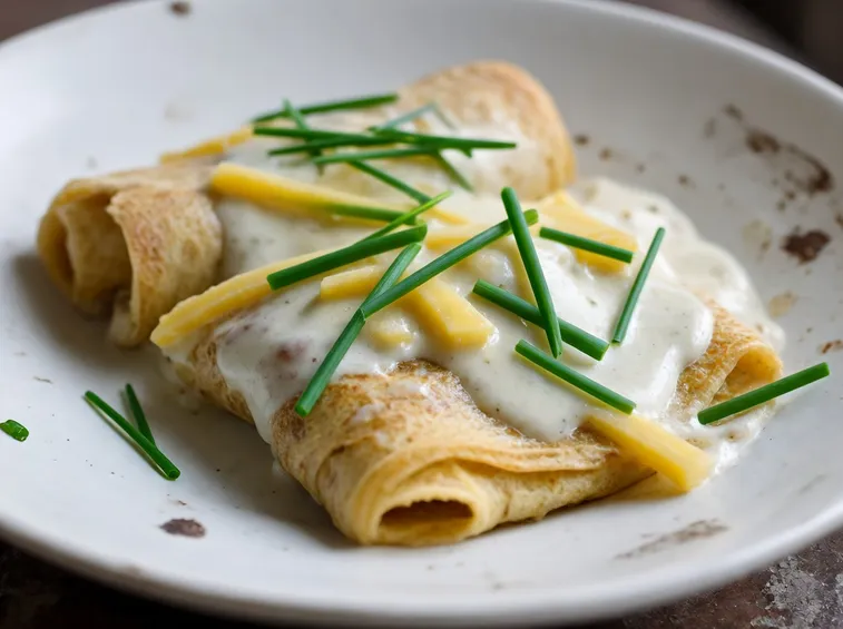 Crepes besciamella