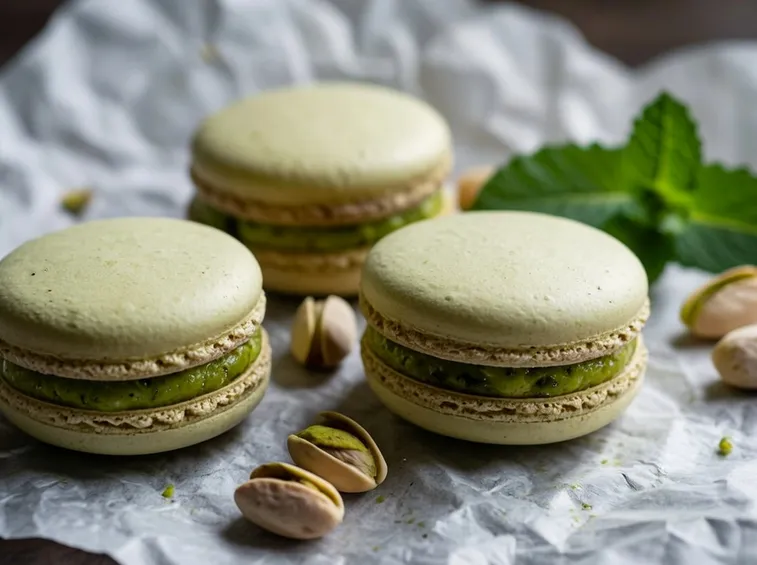 Macarons pistacchio
