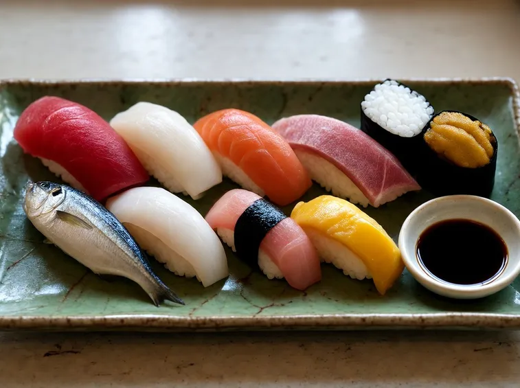 Alcuni piatti tipici del sushi