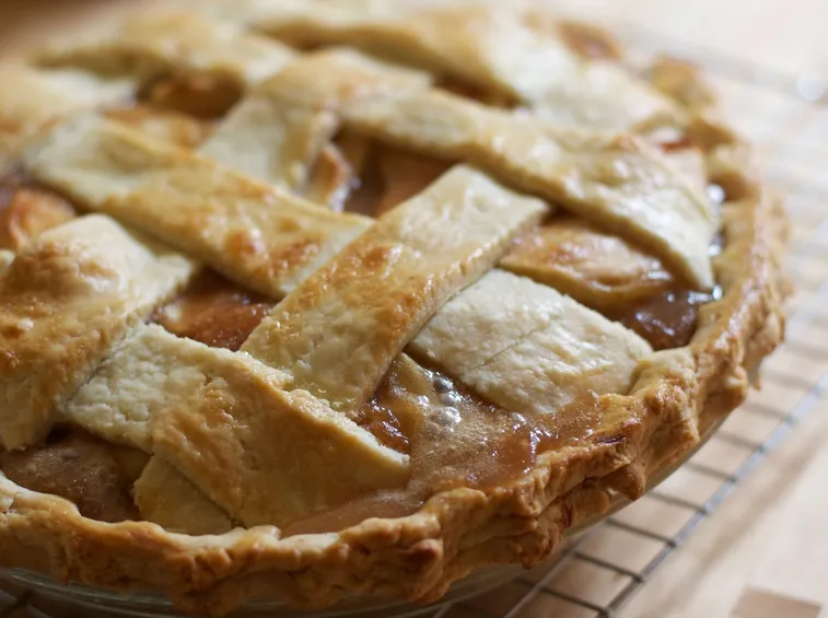 Fetta di torta di mele