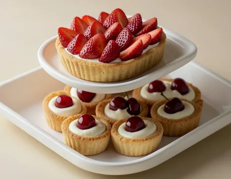Varietà di pasticcini vegani