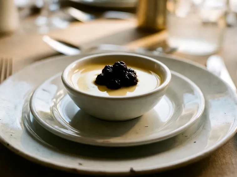 Coppeta di panna cotta vegana