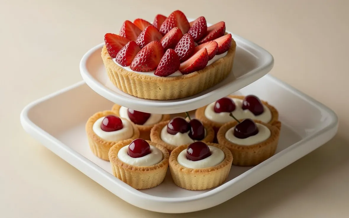 Varietà di pasticcini vegani