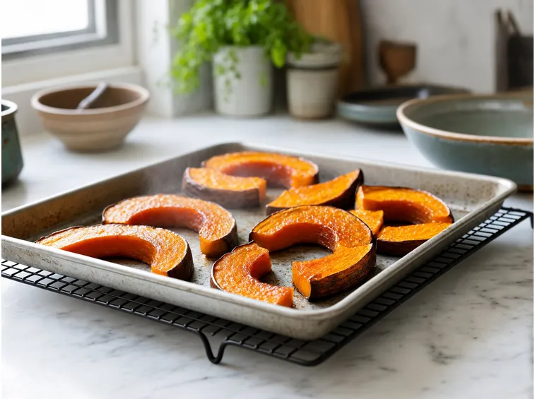 Cottura della zucca e preparazione dell'impasto degli gnocchi di zucca vegani senza uova