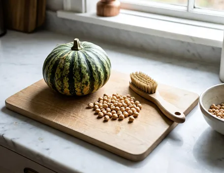 Gli ingredienti: quale zucca scegliere e ceci secchi o in barattolo
