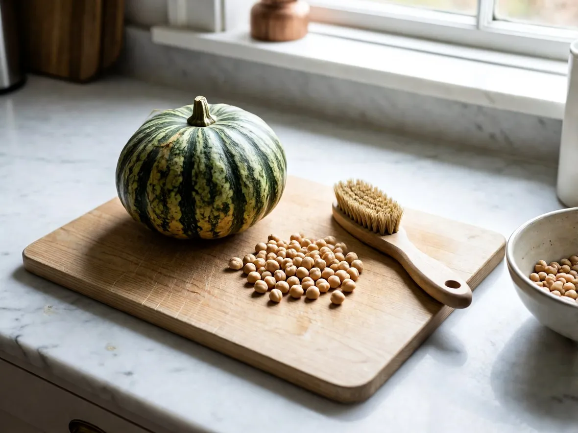 Gli ingredienti: quale zucca scegliere e ceci secchi o in barattolo