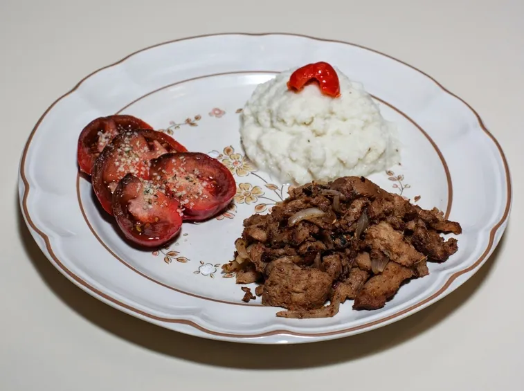 Pomodori e seitan grigliati