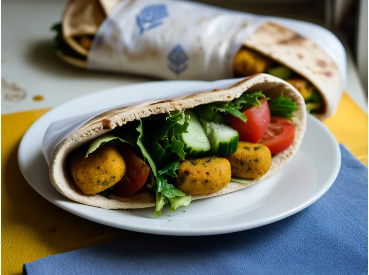 Pita kebab vegan