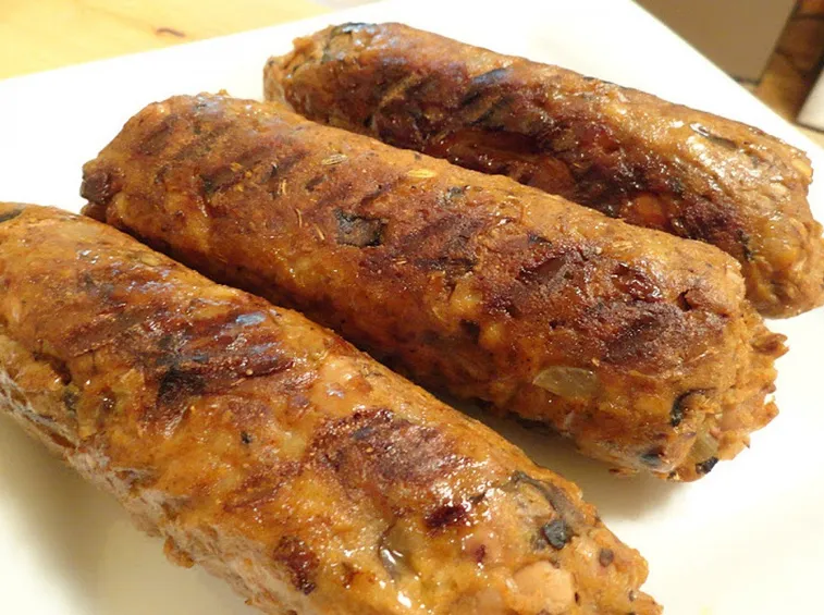 Esempio di salsiccia vegana