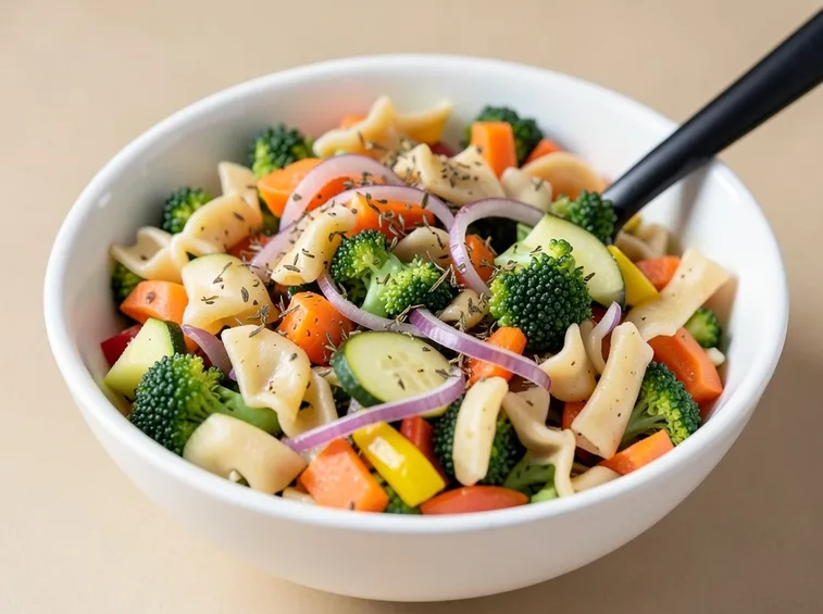 Insalata di pasta con verdure