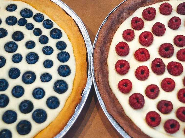 Crostata con gelatina vegetale