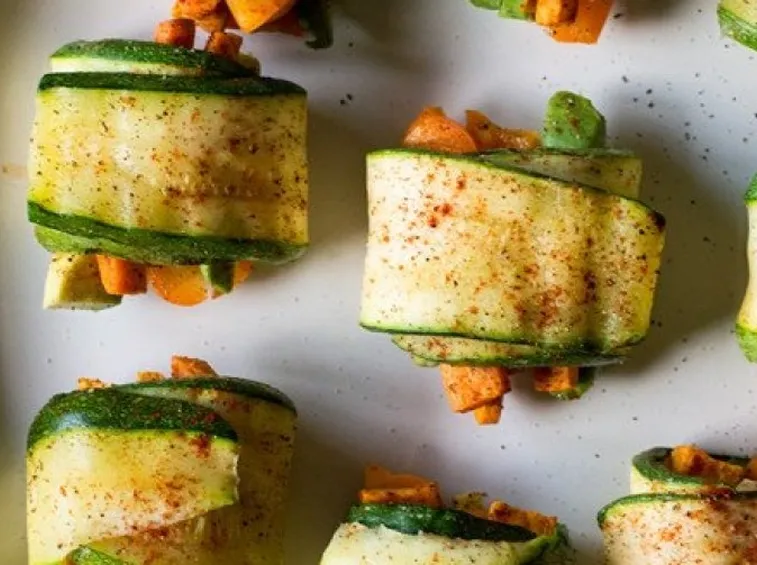 Involtini di zucchine e patata dolce