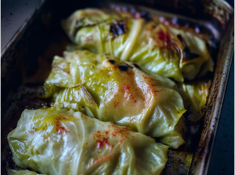 Involtini alla verza e vino bianco