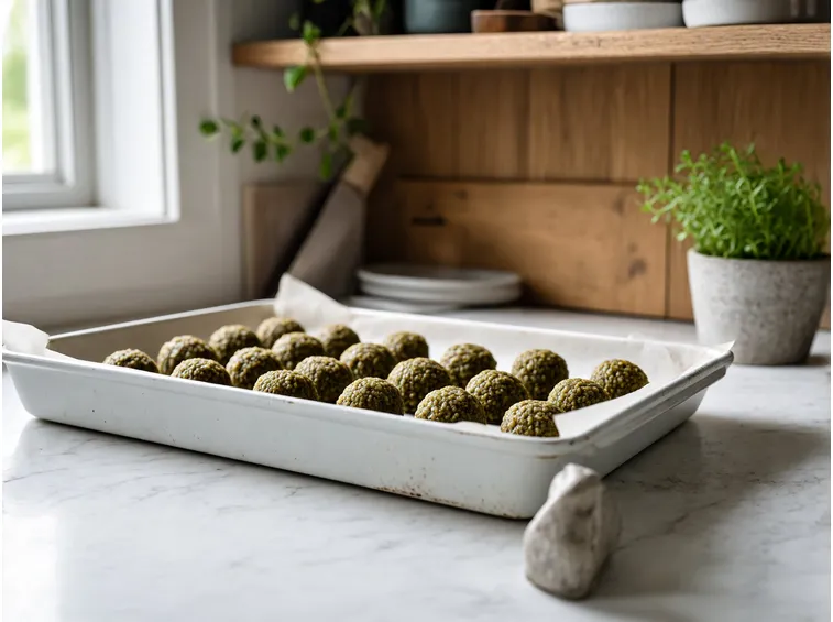 Formare le polpette e cuocerle in forno senza che si secchino