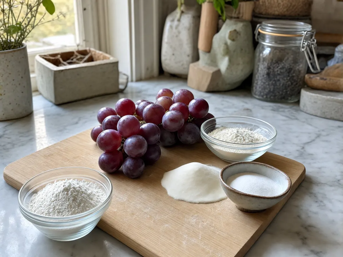 Scegliere l'uva fragola e gli ingredienti giusti