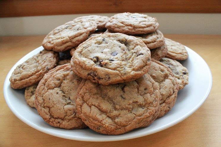 Biscotti al caff e gocce di cioccolato