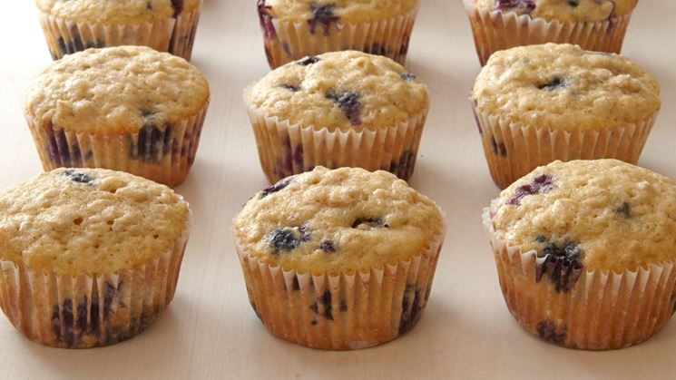 Muffin biologici ai mirtilli