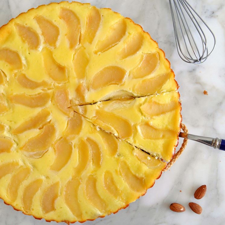 Crostata di ricotta e pesche