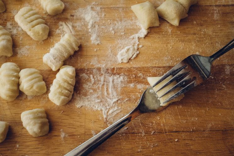 Gnocchi striati con i rebbi della forchetta