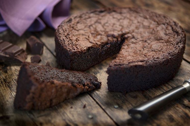 Torta al cioccolato con farina di castagne